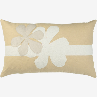 21819 - 2271 - Trio Promocional Flora - Bege | Marfim - 50x50 cm